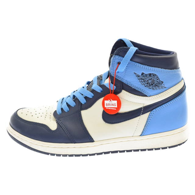 NIKE ナイキ AIR JORDAN 1 RETRO HIGH OG OBSIDIAN UNIVERSITY BLUE 555088-140 エアジョーダン1 レトロ ハイ オブシディアン ハイカットスニーカー US10.5 ブルー