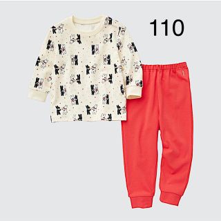 ユニクロ(UNIQLO)の【新品】UNIQLO  リサとガスパール　パジャマ 110(パジャマ)