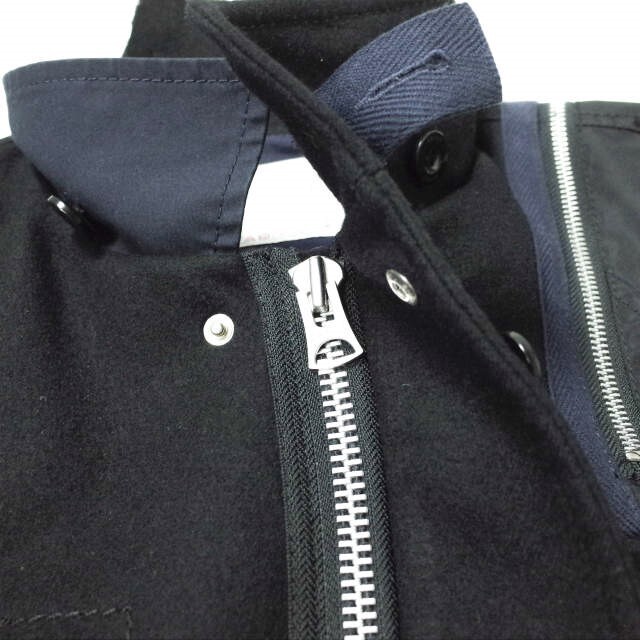 sacai(サカイ)のsacai サカイ 18AW 日本製 ハイブリッドミリタリージャケット 18-01749M 2 NAVY ドッキング ブルゾン アウター【中古】【sacai】 メンズのジャケット/アウター(ミリタリージャケット)の商品写真