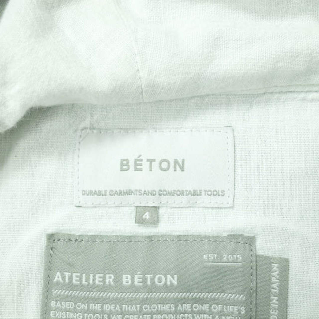 ATELIER BETON アトリエベトン 19SS 日本製 DENIM ANORAK デニムアノラックジャケット 191-09C 4 Indigo プルオーバー パーカー アウター【ATELIER BETON】 5