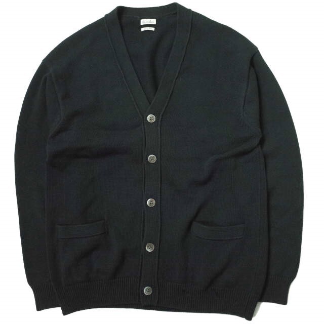 Steven Alan スティーブンアラン CORD COTTON V-NECK KNIT CARDIGAN - BOLD Vネックコットンニットカーディガン 8128-136-0042 XL ブラック トップス【Steven Alan】