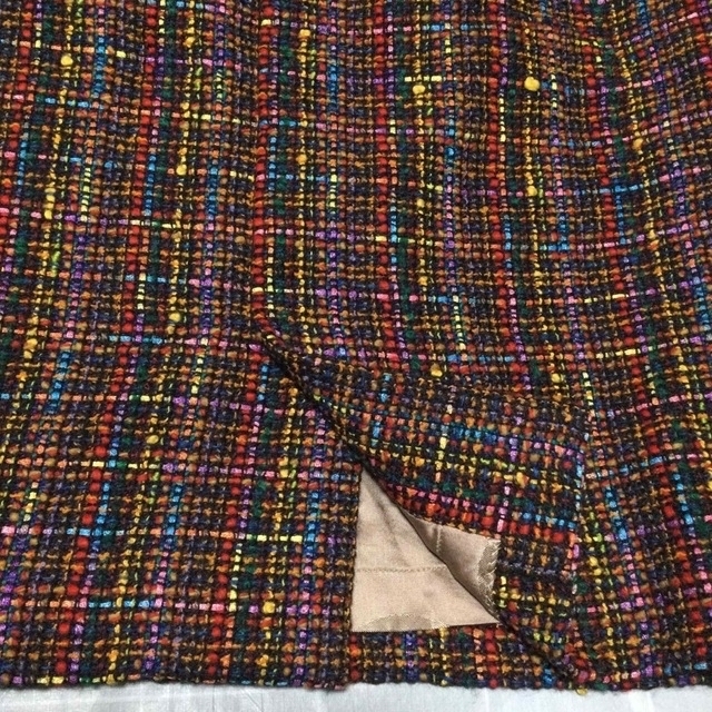 Grimoire(グリモワール)の値下げ　¥2555→¥1666   ハンドメイド　ツイードタイトスカート　秋冬 レディースのスカート(ひざ丈スカート)の商品写真