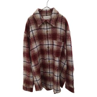 アンユーズド(UNUSED)のUNUSED アンユーズド 22AW WOOL CHECK SHIRT ウールチェックシャツ レッド US2280(シャツ)