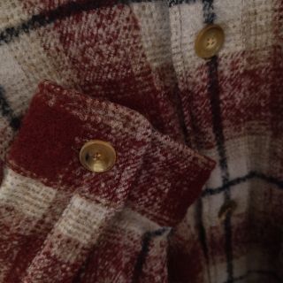 UNUSED - UNUSED アンユーズド 22AW WOOL CHECK SHIRT ウールチェック