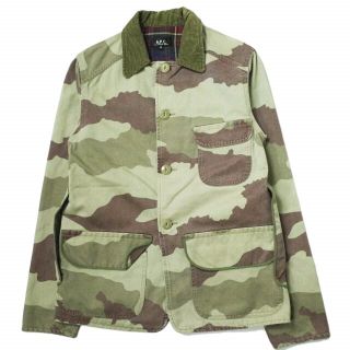 アーペーセー(A.P.C)のA.P.C. アーペーセー コットンツイル カモフラージュカバーオール XS CAMO 迷彩 チョアジャケット アウター【中古】【A.P.C.】(ブルゾン)