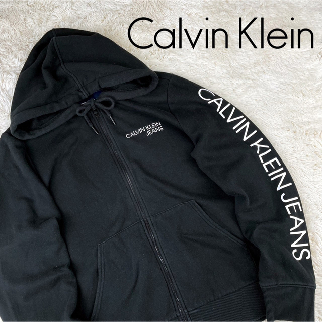 Calvin Klein - Calvin Klein カルバンクライン パーカー 袖ロゴ 胸