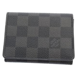 ヴィトン(LOUIS VUITTON) ダミエ 名刺入れ/定期入れ(メンズ)（ブラック