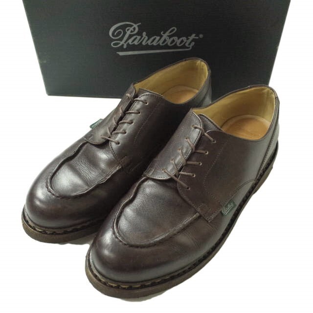 PARABOOT パラブーツ フランス製 CHAMBORD シャンボード UK8.5(27cm) ダークブラウン TEXソール ノルヴェイジャン リスレザー シューズ【PARABOOT】