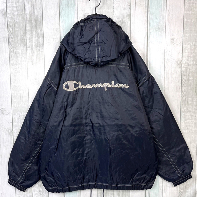 チャンピオン　Champion　ヴィンテージ　ベンチコート　胸ロゴ　　L