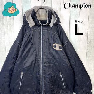 チャンピオン　Champion　ヴィンテージ　ベンチコート　胸ロゴ　　L