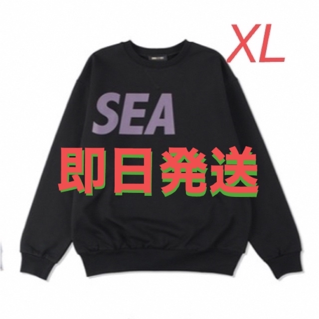 WIND AND SEA(ウィンダンシー)の値引SEA Crew neck / Black_D_Violet - XL メンズのトップス(スウェット)の商品写真