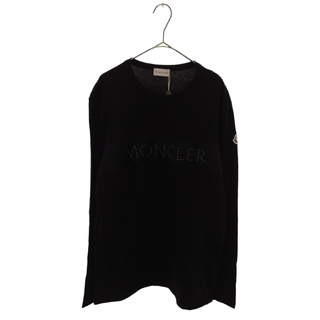 モンクレール(MONCLER)のMONCLER モンクレール 20SS MAGLIA T-SHIRT M/LUNGA フロントロゴ ロングスリーブカットソー 長袖Tシャツ ブラック G10918D71810(Tシャツ/カットソー(七分/長袖))