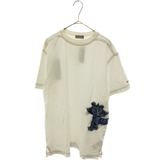 Dior - DIOR ディオール 22SS×Kenny Scharf ケニーシャーフ TIGER Embroidered Short Sleeve White T-Shirt タイガーエンブロイダリー半袖Tシャツ ホワイト 刺繍 213J646A0677