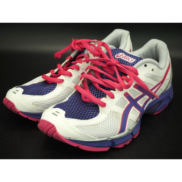 asics(アシックス)のASICS アシックス LADY GEL-DS FUNLINE3 ランニングシューズ スニーカー size23ｃｍ/白ｘ紫 ■■ レディース レディースの靴/シューズ(スニーカー)の商品写真