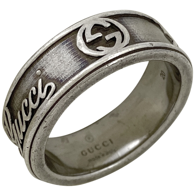 Gucci(グッチ)のグッチ インターロッキングG リング 19号 シルバー925 【中古】 メンズのアクセサリー(リング(指輪))の商品写真