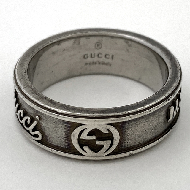 Gucci(グッチ)のグッチ インターロッキングG リング 19号 シルバー925 【中古】 メンズのアクセサリー(リング(指輪))の商品写真