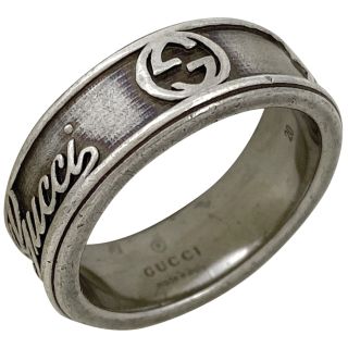 グッチ(Gucci)のグッチ インターロッキングG リング 19号 シルバー925 【中古】(リング(指輪))