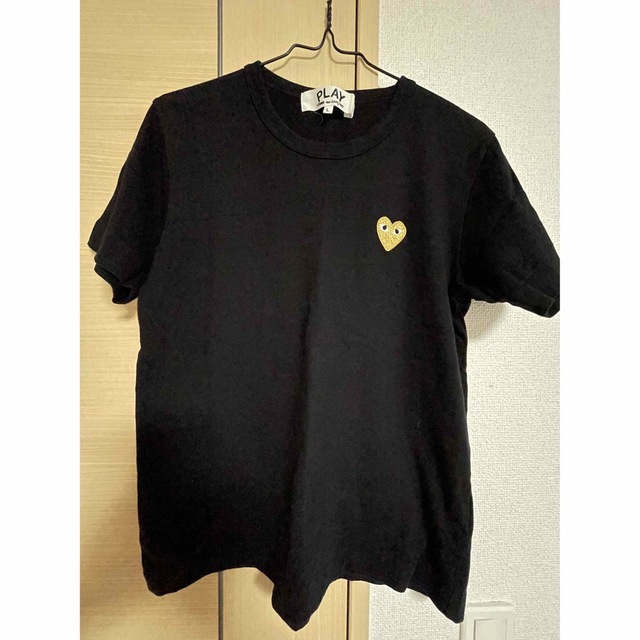 PLAY COMME des GARCONS ゴールドハート Tシャツ ブラック