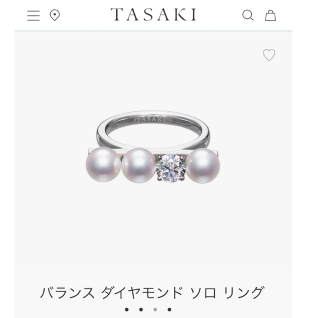 TASAKI - 【美品】TASAKI バランス ダイヤモンド ソロ リング TASAKI - 【美品】TASAKI バランス ダイヤモンド ソロ リング