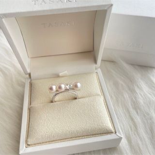 タサキ(TASAKI)の【美品】TASAKI バランス ダイヤモンド ソロ リング　18KWG(リング(指輪))