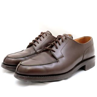 クロケットアンドジョーンズ(Crockett&Jones)のクロケット＆ジョーンズ MORETON モールトン Uチップ レザーシューズ メンズ 茶 7E ラスト292 ダイナイトソール CROCKETT&JONES(ドレス/ビジネス)