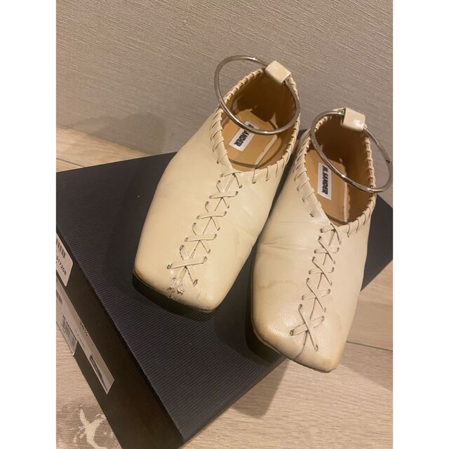 ジルサンダー JIL SANDER パンプス  アンクレット　フラット 37