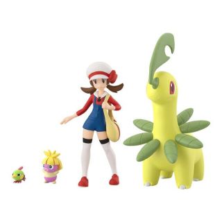 ポケモン(ポケモン)のポケモンスケールワールドジョウト地方　コトネ＆ベイリーフ＆ネイティ＆ムチュール(ゲームキャラクター)