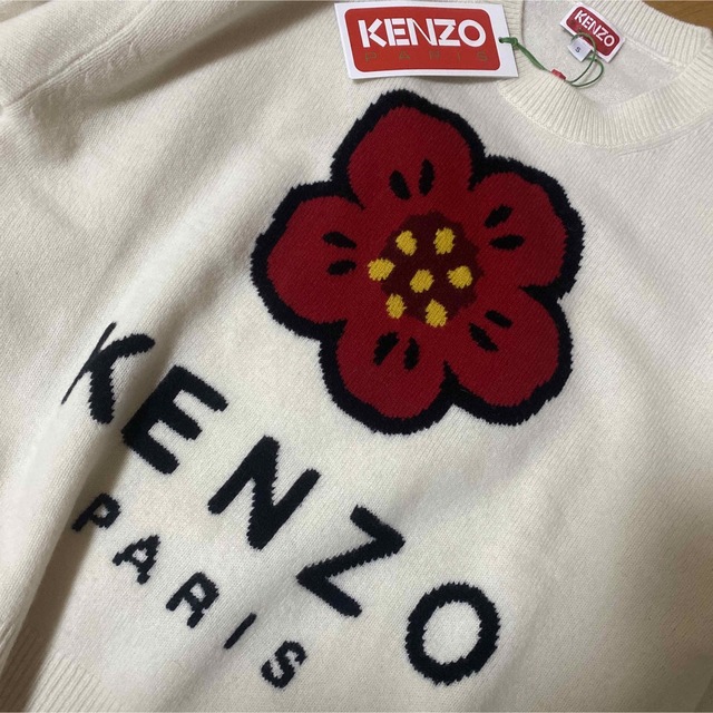 KENZO新作'BOKE FLOWER' メリノ ウール ジャンパー
