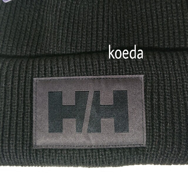 HELLY HANSEN(ヘリーハンセン)のヘリーハンセン HH ニット帽 帽子 キャップ ビーニー ブラック ワンサイズ メンズの帽子(ニット帽/ビーニー)の商品写真