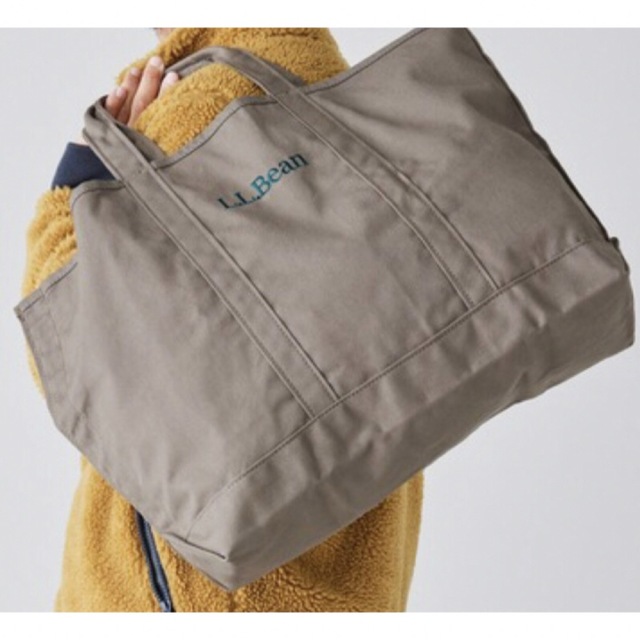 L.L.Bean(エルエルビーン)の【新品未使用】L.L.Bean アーモンド ベージュ グローサリートート レディースのバッグ(トートバッグ)の商品写真