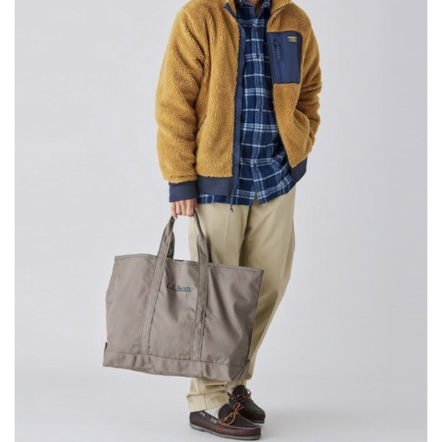 L.L.Bean(エルエルビーン)の【新品未使用】L.L.Bean アーモンド ベージュ グローサリートート レディースのバッグ(トートバッグ)の商品写真