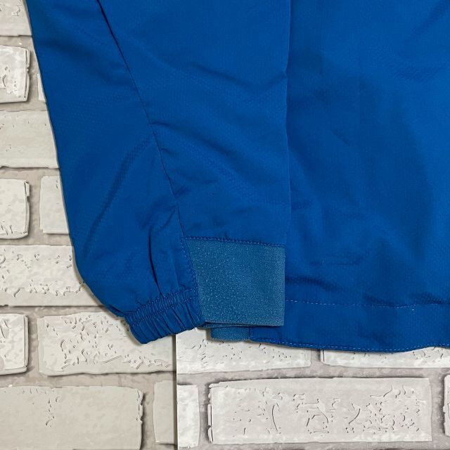 NIKE(ナイキ)のレア NIKE ナイロンジャケット ホワイトライン ロゴ刺繍 ブルー キッズXL キッズ/ベビー/マタニティのキッズ服男の子用(90cm~)(ジャケット/上着)の商品写真