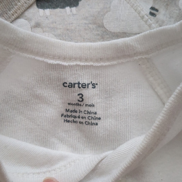 carter's(カーターズ)の【マイヨル様専用】カーターズ 長袖ボディースーツ 3ヶ月前後 3枚セット キッズ/ベビー/マタニティのベビー服(~85cm)(ロンパース)の商品写真