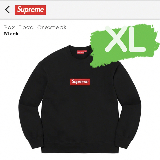 トップスSupreme Box Logo Crewneck "Black"