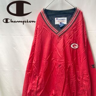 チャンピオン(Champion)のChampion チャンピオン ナイロンプルオーバー ジャケット レッド XL(ナイロンジャケット)