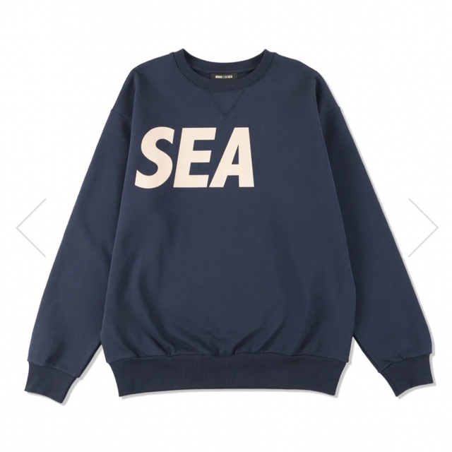 WIND AND SEA Crew neck Navy XLサイズメンズ