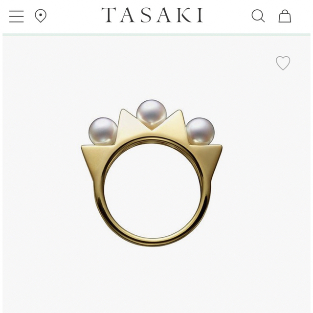 TASAKI(タサキ)の☆新品同様☆TASAKI refined rebellionパール 指輪 10号 レディースのアクセサリー(リング(指輪))の商品写真