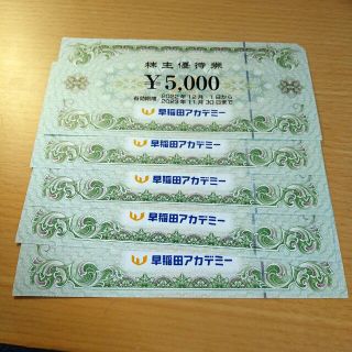 早稲田アカデミー　株主優待券25000円分(その他)