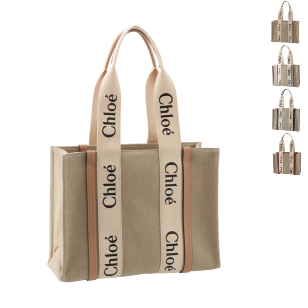 春夏新作モデル WOODY トートバッグ CHLOE - Chloe LOGO キャンバス