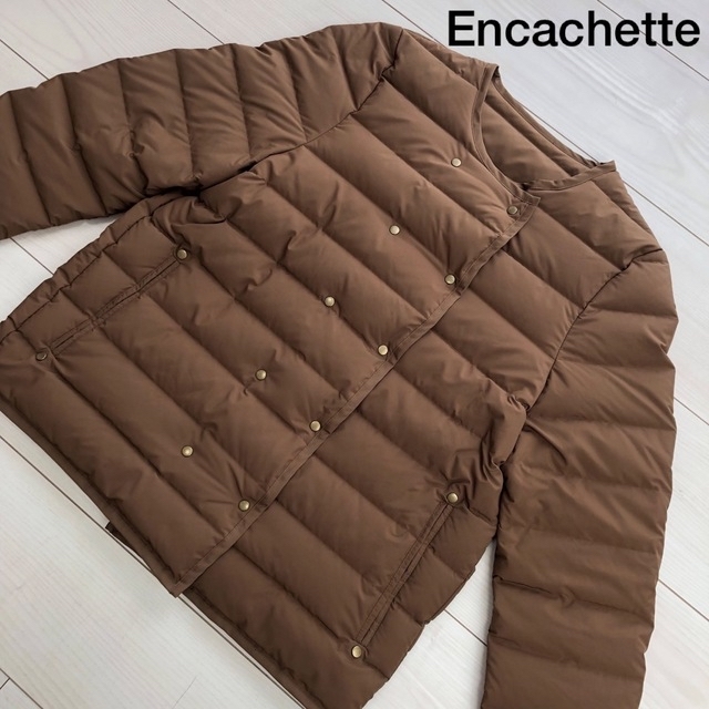 美品。Encachette  ダウンジャケット ナチュラル系