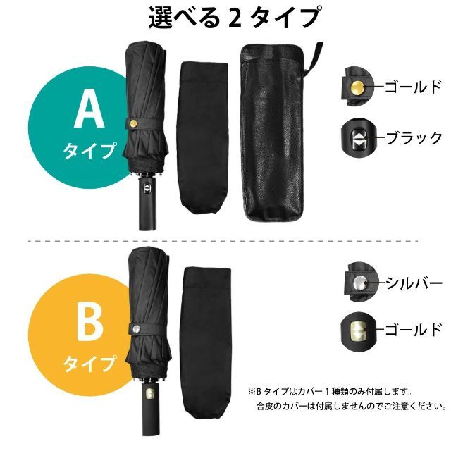 折りたたみ傘 ワンタッチ Aタイプ 自動開閉 大きい 12本骨 sl018 メンズのファッション小物(傘)の商品写真