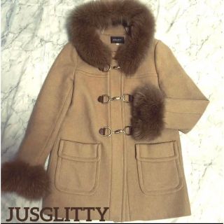 ジャスグリッティー(JUSGLITTY)のJUSGLITTYジャスグリッティー ビット付きダッフルコート M(ダッフルコート)