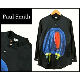 ポールスミス(Paul Smith)の美品 ポールスミス ビッグ ジェリー フィッシュ クラゲ スタンドカラー シャツ(シャツ)