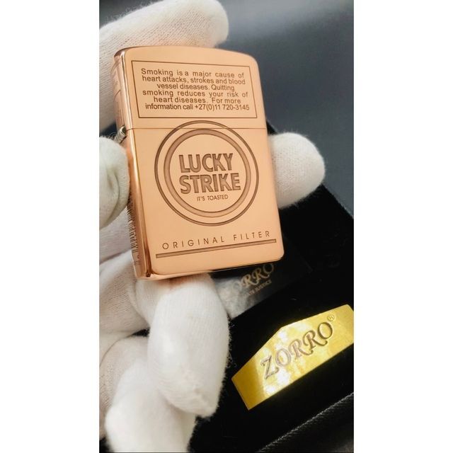 LUCKY STRIKE 5面加工❗️ZIPPO型オイルライター【新品未使用】