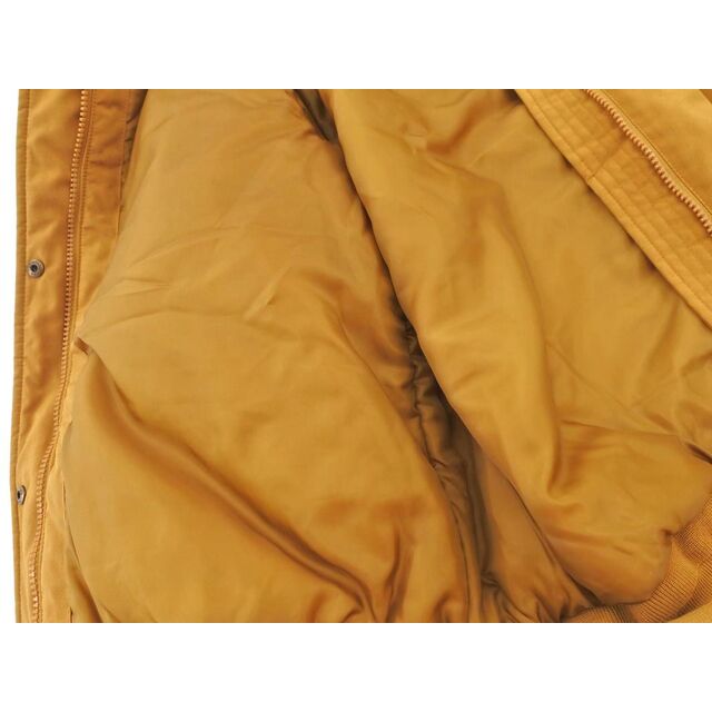 UNIQLO(ユニクロ)のユニクロ フェイクファー 中綿 ジャケット sizeL/マスタード ◆■ レディース レディースのジャケット/アウター(その他)の商品写真