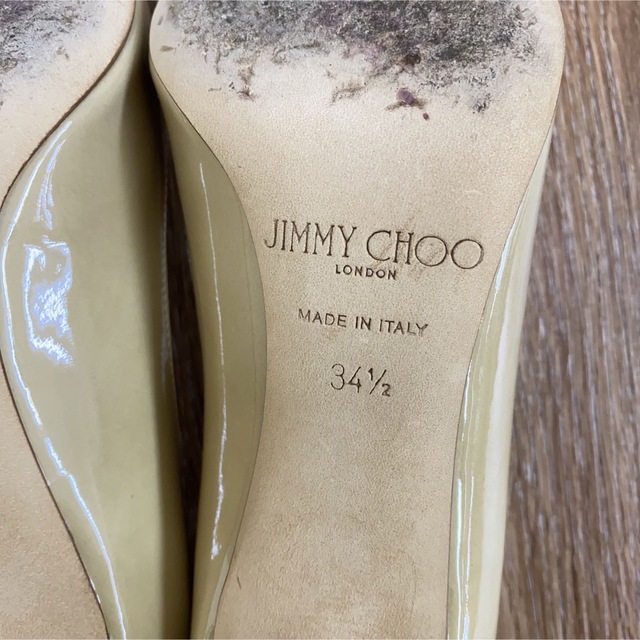 JIMMY CHOO(ジミーチュウ)のr2979 ジミーチュウ パテント パンプス 34 1/2 レディースの靴/シューズ(ハイヒール/パンプス)の商品写真