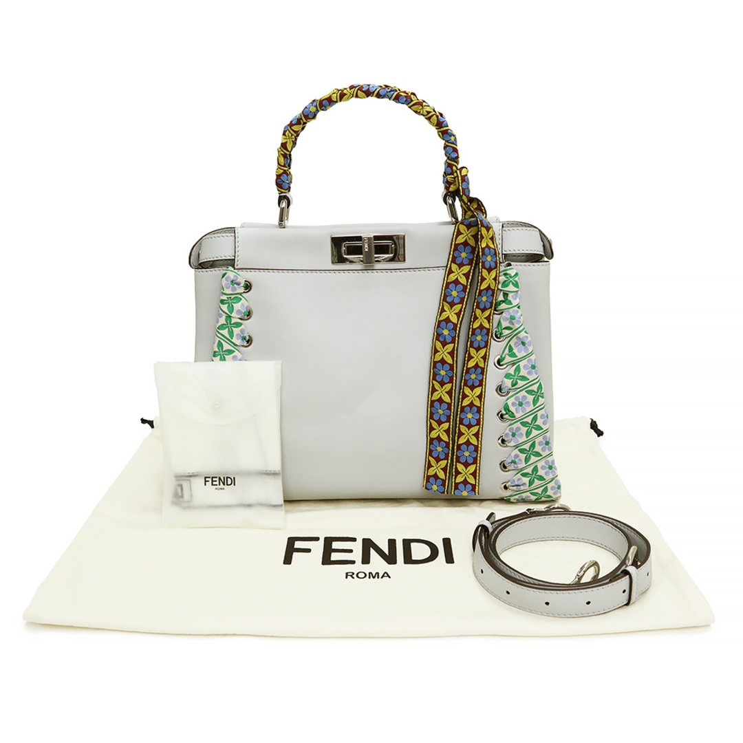 フェンディ ハンドバッグ ピーカブー レザー ミディアム 8BN290 FENDI バッグ 2wayショルダーバッグ