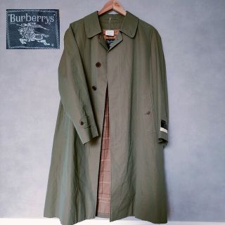 バーバリー(BURBERRY)の【新品】バーバリー　玉虫　カーキ　ステンカラーコート　ヴィンテージ(ステンカラーコート)