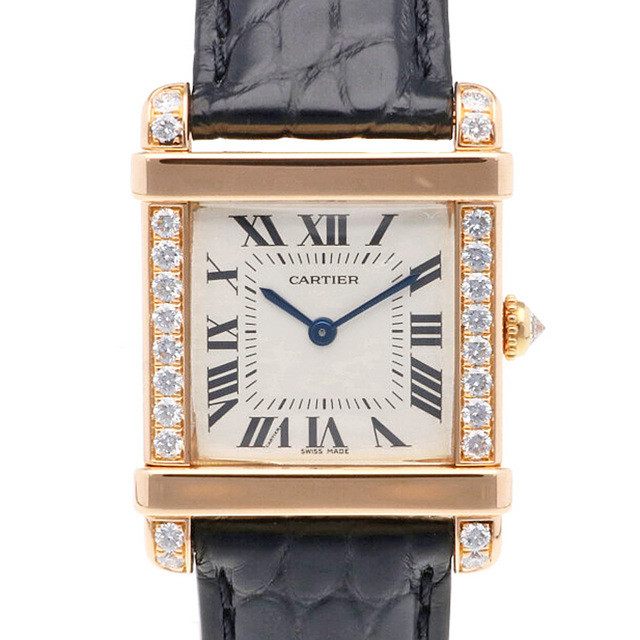 Cartier - カルティエ CARTIER タンクシノワーズ 腕時計 K18ピンクゴールド  中古