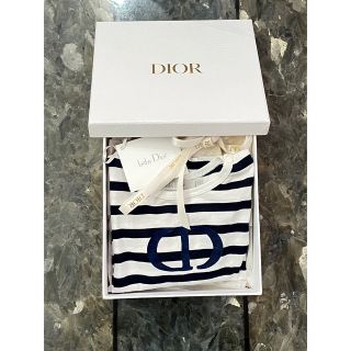 ベビーディオール(baby Dior)のDior Baby ボーダー ロンT ロゴ(Ｔシャツ)